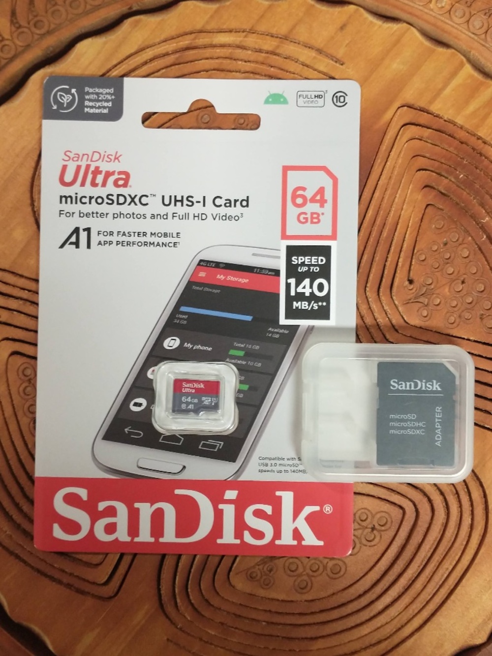 SanDisk Ultra 64GB MicroSDXC UHS-I Card